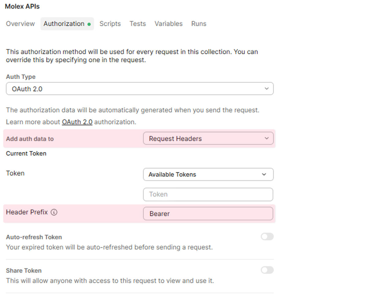 Screen shot showing step 2 of how to configure authentication.